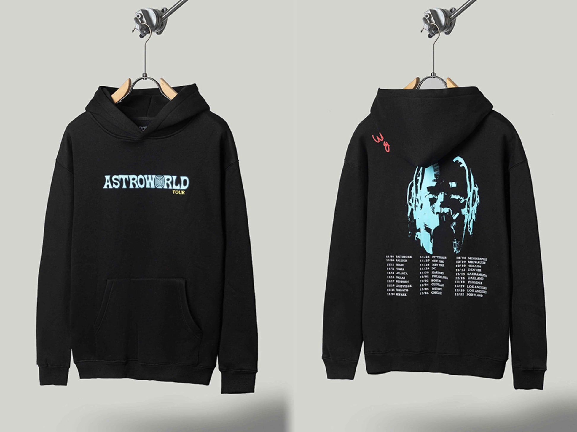 FW20 Travis Scott McDonald’s Hoodie - Apple Pie High Street Foam Print