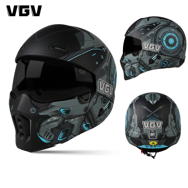 Shadow Scorpion -Motorcycle Full Face Helmet Harley Cruiser Bike Class A 3C DOT - Star war / Message for style after