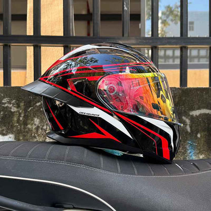 Ice Age 3C DOT Approve Full Face Dual Visors Unisex Bluetooth Motorcycle Helmet