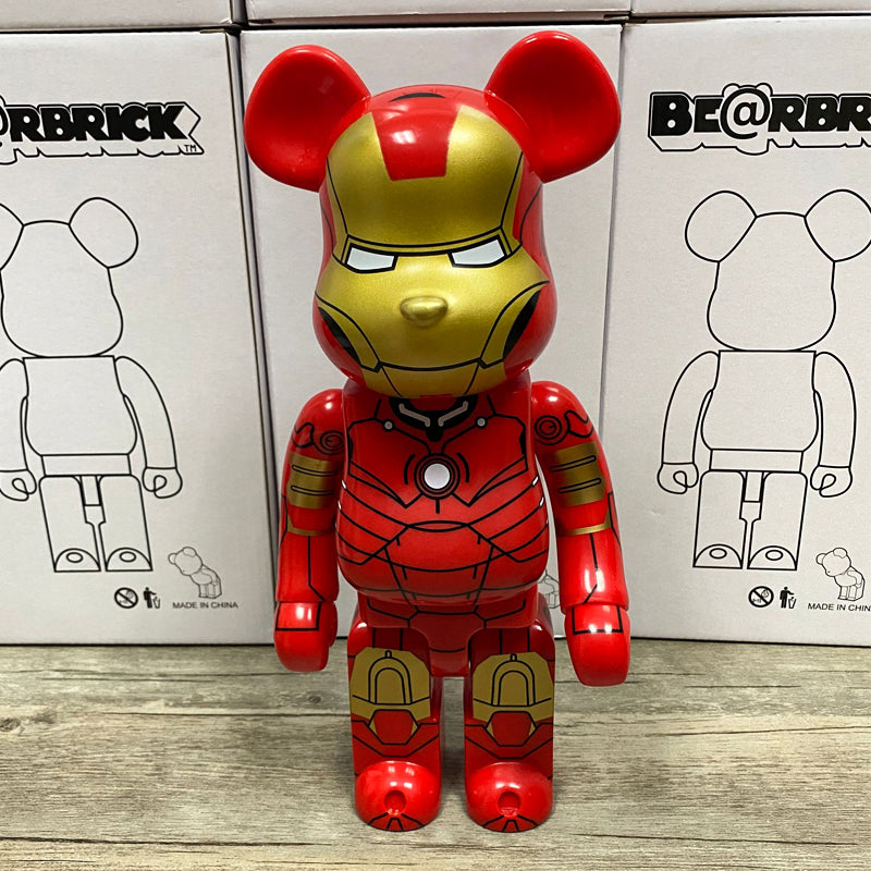 BE@RBRICK 400% Ninja Turtle Building Block Violent Bear Collectible Figure Gift - Iron man / Dm for Other Style
