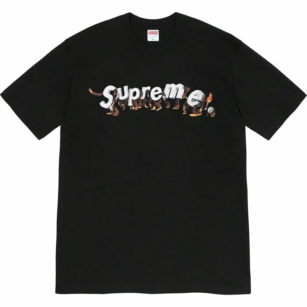 24SS Sup Short-Sleeve T-shirt Retro Unisex 280g Pure Cotton - Donclickin