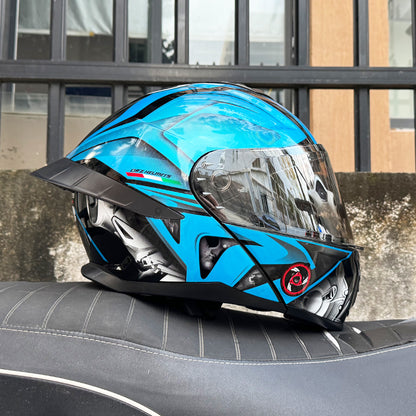 Ice Age 3C DOT Approve Full Face Dual Visors Unisex Bluetooth Motorcycle Helmet