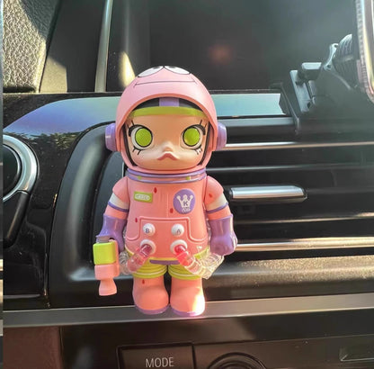 POPMART Car Ornament/Figure:SpaceMolly 100% Anniversary 2nd Gen,Car Aromatherapy - Patrick Star