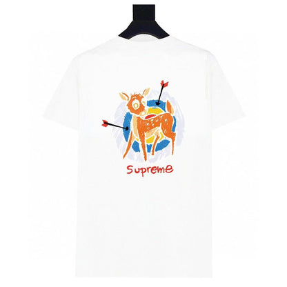 24SS Sup Short-Sleeve T-shirt Retro Unisex 280g Pure Cotton