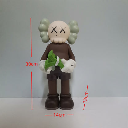KAWS Figurine Collectible: Toy Handheld Ornament KAWS Covered Face Sesame Street