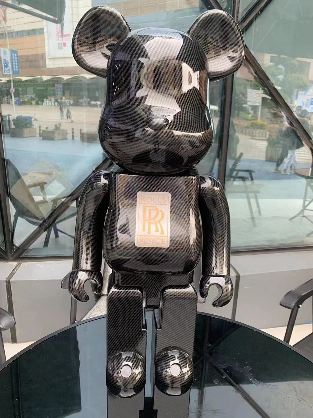 BE@RBRICK 1000% Building Block Figure 70CM | Limited Edition Collectible Bear Toy - Deep Grey