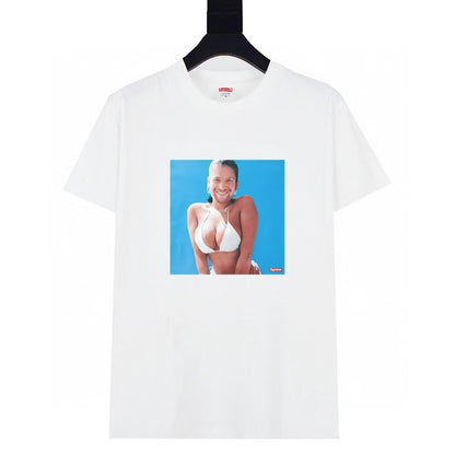 24SS Sup Short-Sleeve T-shirt Retro Unisex 280g Pure Cotton