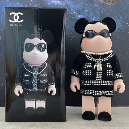 BEARBRICK 400% Block Bear - Art Toy Collectible Figure | Donclickin  Black COCO / Dm for Other Style / Restock