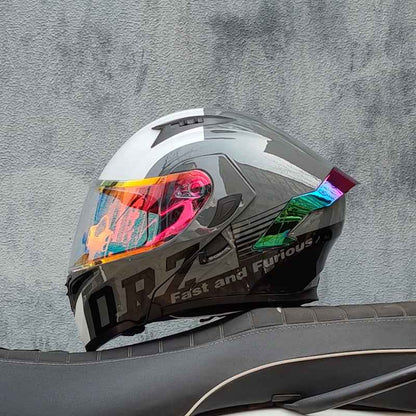 Ice Age 3C DOT Approve Full Face Dual Visors Unisex Bluetooth Motorcycle Helmet