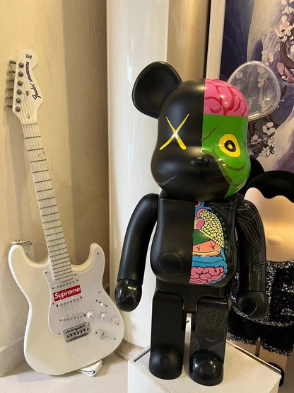 BE@RBRICK 1000% Building Block Figure 70CM | Limited Edition Collectible Bear Toy - KawsBlack