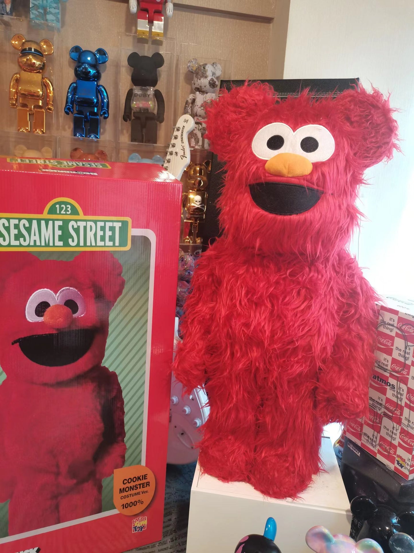 BE@RBRICK 1000% Building Block Figure 70CM | Limited Edition Collectible Bear Toy - sesame street