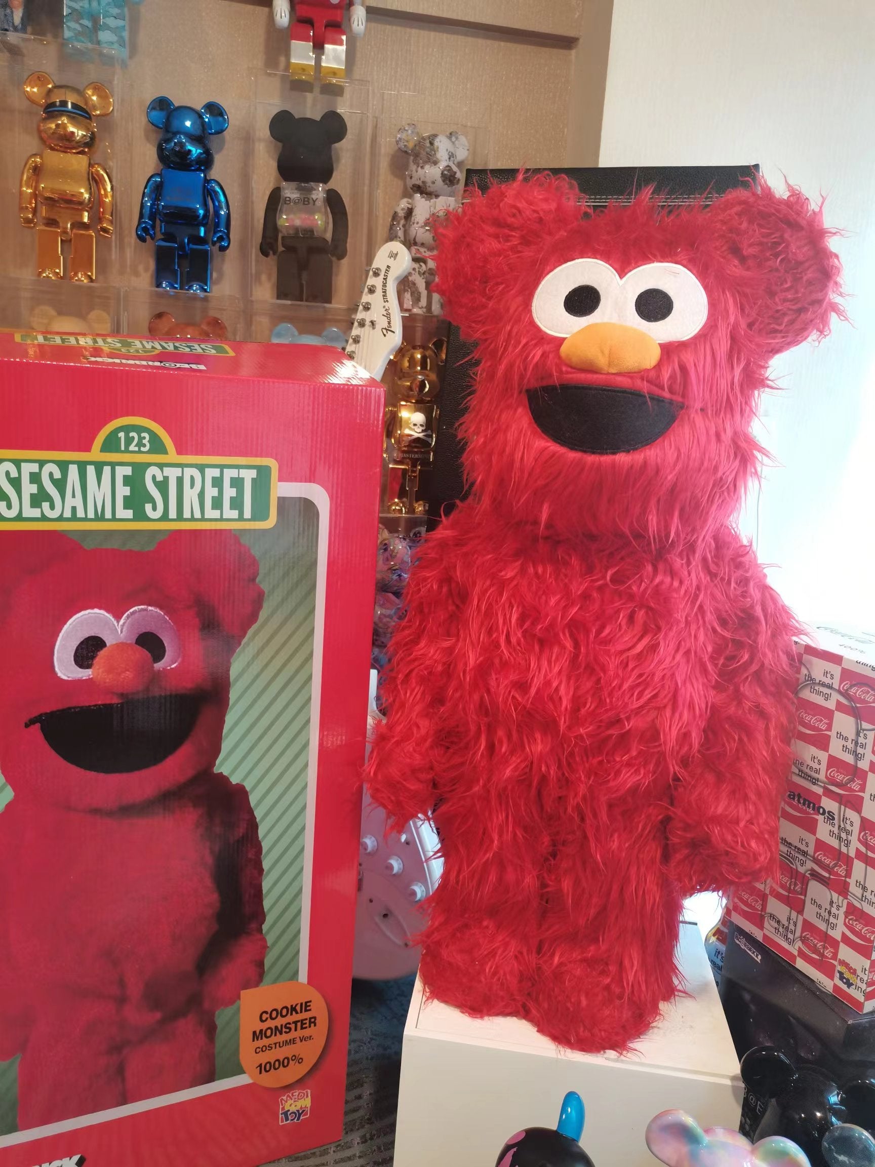 BE@RBRICK 1000% Building Block Figure 70CM | Limited Edition Collectible Bear Toy - sesame street