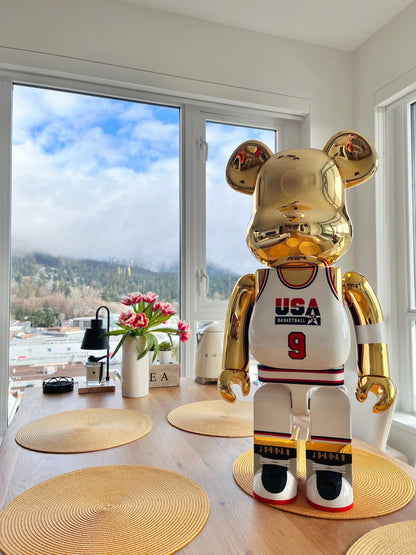 BE@RBRICK 1000% Building Block Figure 70CM | Limited Edition Collectible Bear Toy - Jordon Number 9
