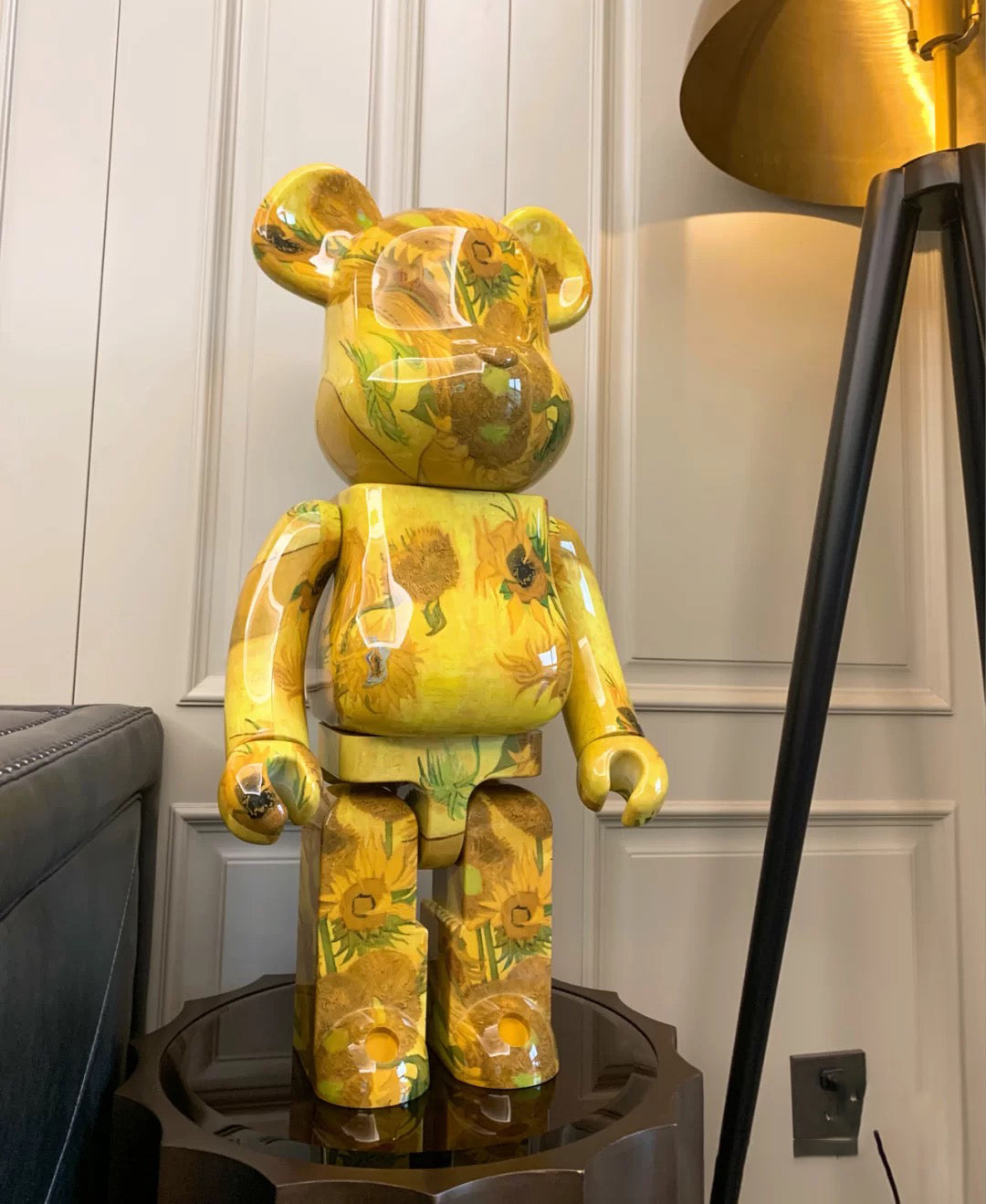 BE@RBRICK 1000% Building Block Figure 70CM | Limited Edition Collectible Bear Toy - Sunflower
