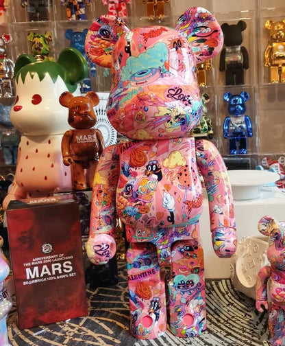 BE@RBRICK 1000% Building Block Figure 70CM | Limited Edition Collectible Bear Toy - Valentine