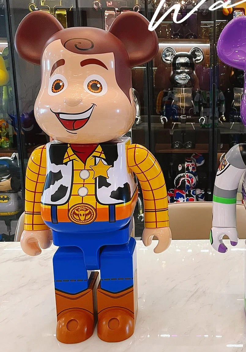BE@RBRICK 1000% Building Block Figure 70CM | Limited Edition Collectible Bear Toy - Woody
