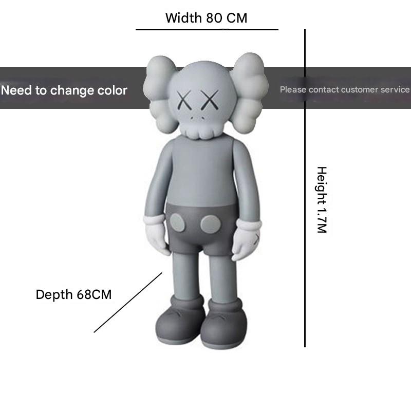 Giant Sitting Figures KAWS Companion Floor Statue - Hypebeast Room Decor - donclickin