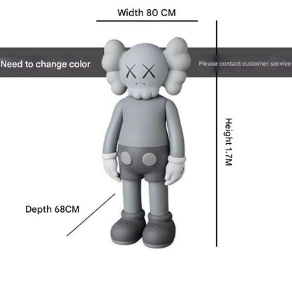 Giant Sitting Figures KAWS Companion Floor Statue - Hypebeast Room Decor - donclickin