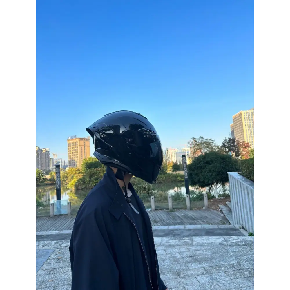 Cyberpunk Mecha Full Face Helmet - NBTK Bluetooth Dual Visor (3C DOT Certified)