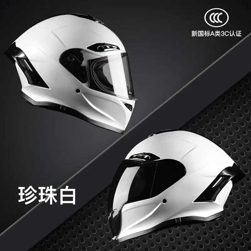 Cyberpunk Mecha Full Face Helmet - NBTK Bluetooth Dual Visor (3C DOT Certified)