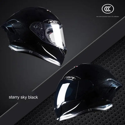 Cyberpunk Mecha Full Face Helmet - NBTK Bluetooth Dual Visor (3C DOT Certified)