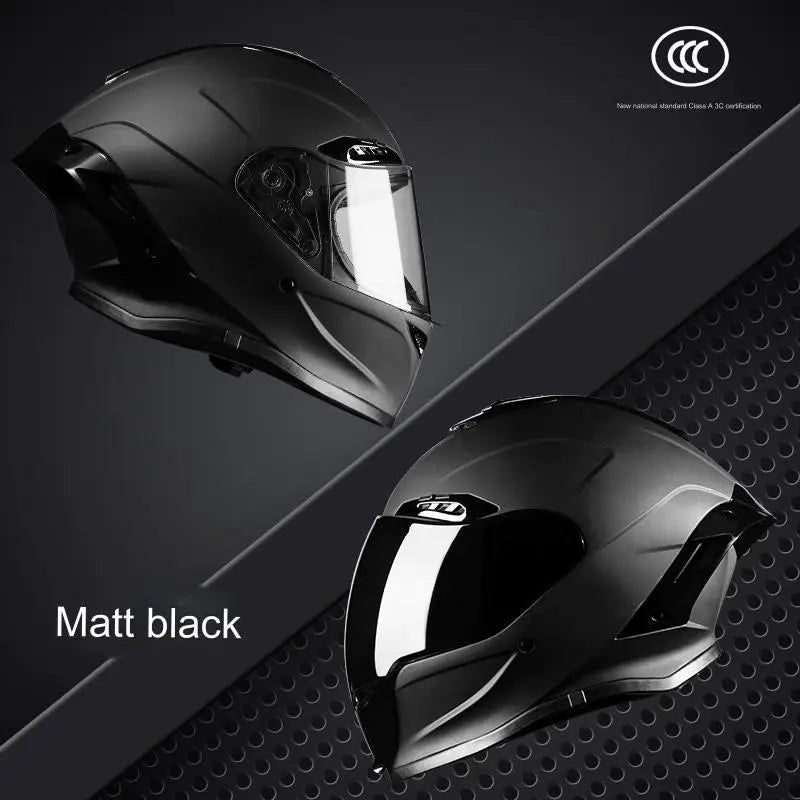 Cyberpunk Mecha Full Face Helmet - NBTK Bluetooth Dual Visor (3C DOT Certified)