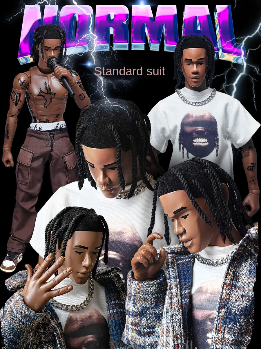 Remake 1/6 Scale Travis Scott Action Figure - Collectible Gift Set - ts single set of clothing standard version
