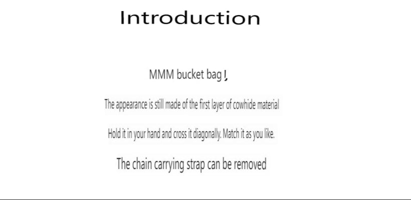 MM6 Chain Bucket Maison Margiela Bag - Classic Leather Tote 5AC - Black
