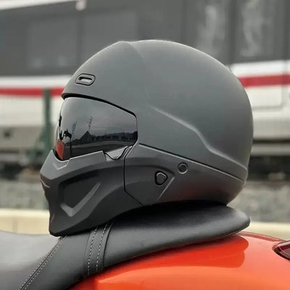Shadow Scorpion Motorcycle Helmet - Full Face DOT Approved for Harley Cruiser Bike Class A 3C