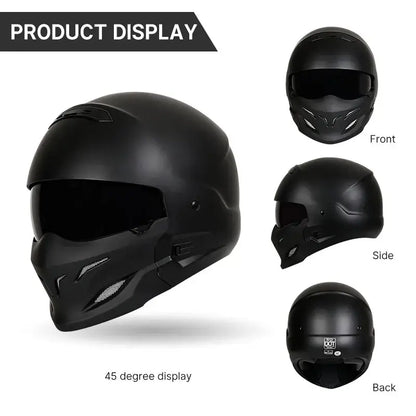 Shadow Scorpion Motorcycle Helmet - Full Face DOT Approved for Harley Cruiser Bike Class A 3C