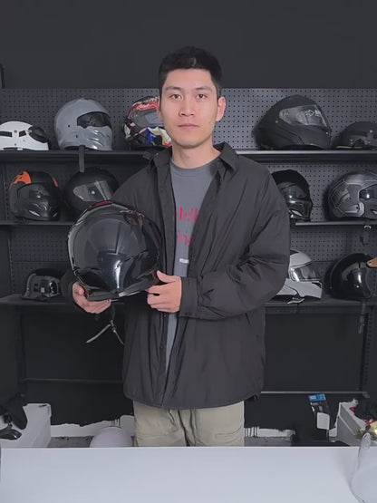 Mecha NBTK Motorcycle Helmet - Full-Cover Retro Design Bluetooth 3C DOT & Dual Visor
