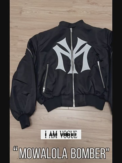 Mowalola Runway Zip-Up MY City Jacket - MA-1 Bomber (Playboi Carti & Timothée)