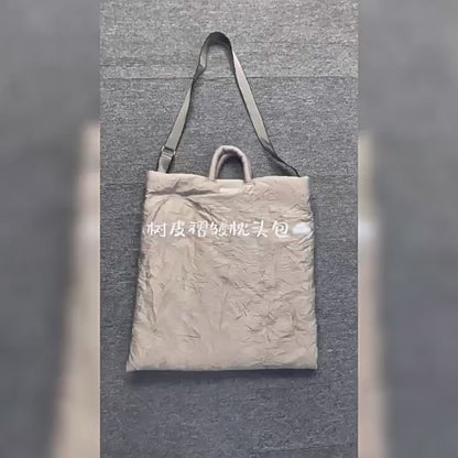 Custom 23AW OurLegacy Vintage Crumpled Pillow Crossbody Bag - Casual Street Vibe