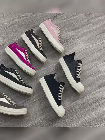 RO Wax Surface Satin Sub-line Canvas Sneakers - Drk Shadow Aesthetic