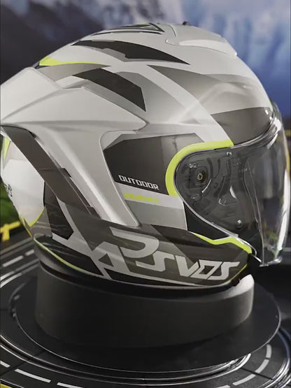 Evangelion Unit-01 Style Bluetooth Helmet - DOT Certified Dual Visor
