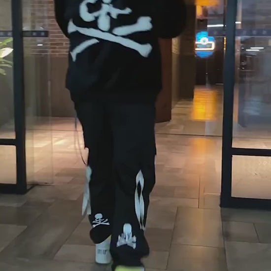 Mastermind MMJ Skull Faux Mink Coat - Darkwear Luxury Hoodie