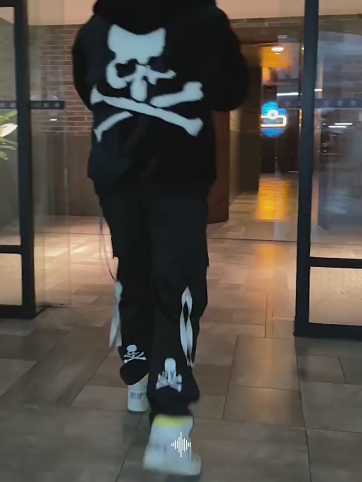 Mastermind MMJ Skull Faux Mink Coat - Darkwear Luxury Hoodie