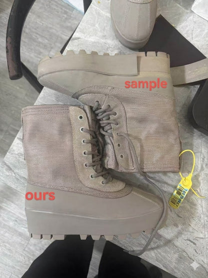 Heavyweight 950 Duck Boots High Top - Chunky Workwear Snow Boots - Grey
