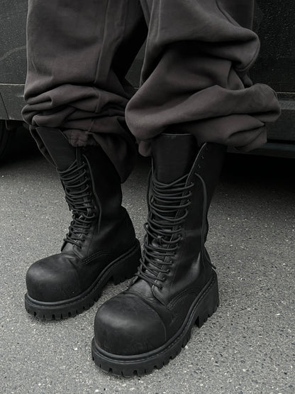 New 24FW Stomper Boots – Imported Vegetable-Tanned Tumbled Leather