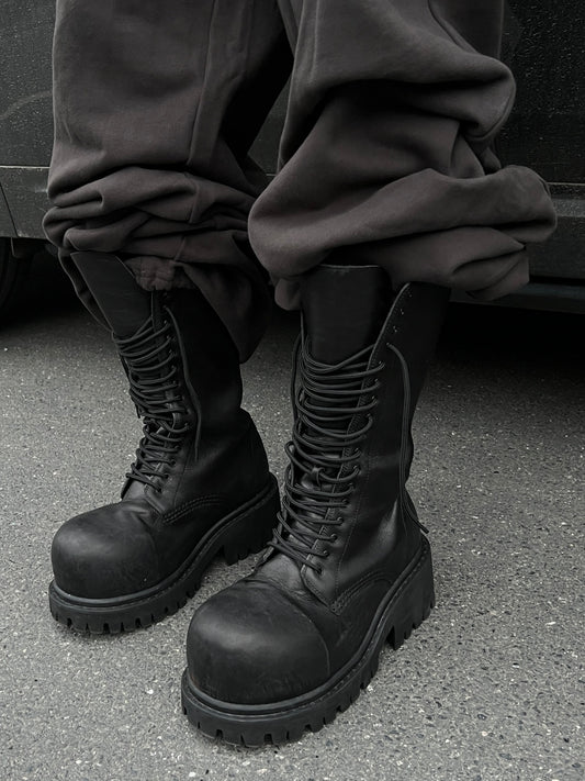 New 24FW Stomper Boots – Imported Vegetable-Tanned Tumbled Leather