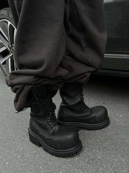 New 24FW Stomper Boots – Imported Vegetable-Tanned Tumbled Leather